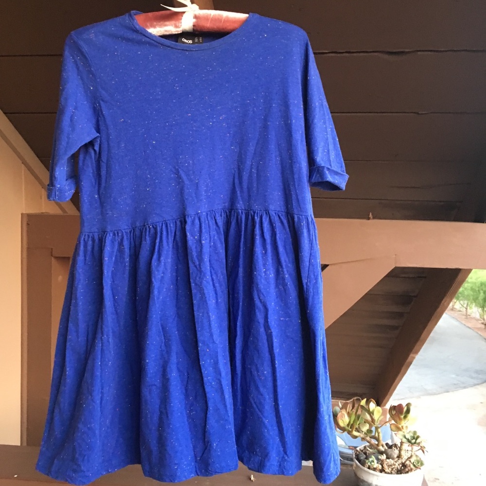 ASOS royal blue baby doll mini dress